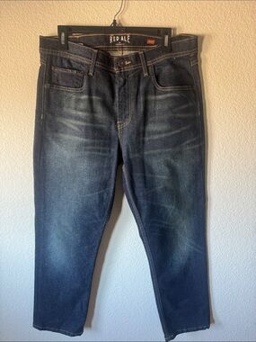Red Ale Men’s Relaxed Fit Dark Blue Washed Jeans
